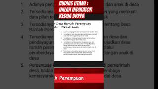 BUDHIS UTAMI : INILAH INDIKATOR KEDUA DRPPA #viral #video #desaramahperempuan #shorts #indonesiamaju