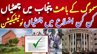 High Alert! All Schools Closed? | Holidays Announcement | Holiday in Punjab | Qamar Hussain