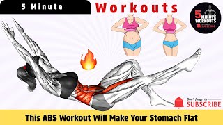 This ABS Workout Will Make Your Stomach Flat By 5 Minute Workouts