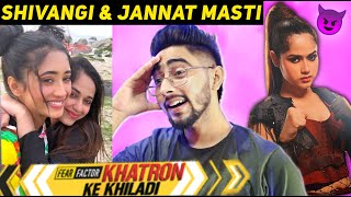 Shivangi Joshi and Jannat Zubair Masti in  Khatron Ke Khiladi 12 First Reaction - KKK 12