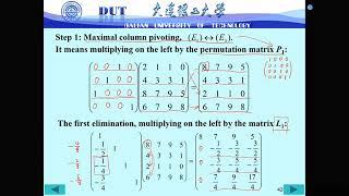 2.2 Gaussian Elimination and LU factorization with Partial Pivoting - part 2