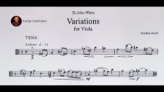 Gordon Jacob - Variations for Viola Solo (1975)