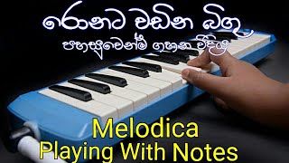 Ronata Wadina Bigu Obai Notes | Melodica Notes Sinhala |Melodica| Music Sir |