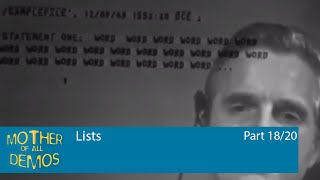 Mother of All Demos - Lists