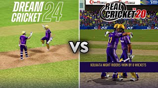 Real cricket 20 vs dream cricket 24 winning celebration comparison 🔥 ||