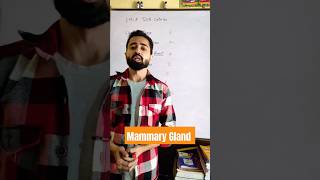 Mammary Gland Mnemonic #shorts #ytshort #neet