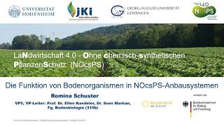 Die Funktion von Bodenorganismen in NOcsPS-Anbausystemen