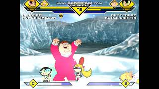 Mugen #1056 Blossom & Homer Simpson vs Buttercup & Peter Griffin