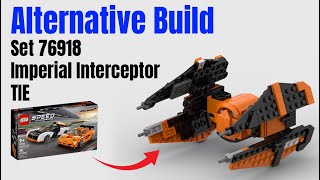 How to build 76918 Alternate Build Imperial Interceptor TIE Lego MOC Tutorial Instructions