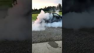 BMW E38 750i Burnout