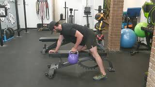 KB Single Arm Bent Row