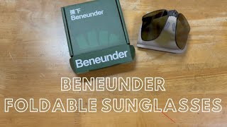 4K Unboxing: Beneunder SlimLine GreyGreen foldable sunglasses