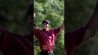 evolution of Tiger wood from 1990-2023