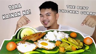 CHICKEN CURRY FOR LUNCH | PINOY TANGHALIAN | PINOY ULAM | PINOY MUKBANG | ASMR