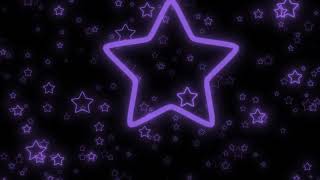 【4K】❤Neon Light Purple Stars Flying Star Background Video Loop❤【Background】【Wallpaper】