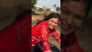 gale lgao na ji 🥰 cute Girl bike riding video || Indian bike rider || princi sanju 99 bike riding