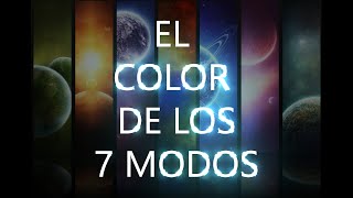 El color de los 7 modos de la Escala Mayor