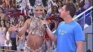 Alessandra Mattos Rainha da Bateria da Estácio de Sá no Musa do Carnaval 2007