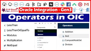 28. Operators in oracle integration | Operators in OIC | Operator in OIC | OIC tutorials