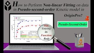 Nonlinear fitting with Pseudo second order kinetic model in Origin