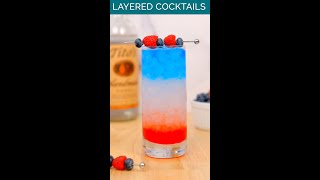 How To Make a Layered Cocktail for July 4th 🦅