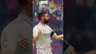 FIFA 23 - Penalty Goal by Karim Benzema (El Clasico Goal) - #shorts #shortsfeed