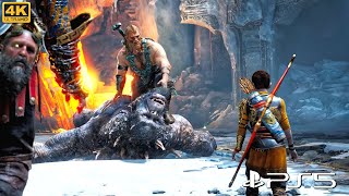 Kratos vs Magni Epic Fight in 4K HDR | God of War PS5