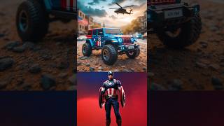 SUPERHEROS RC JEEP🚙-ALL CHARACTERS(MARVEL & DC)2024#spiderman#avengers#ytshort#short#captainamerica