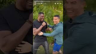 Ronaldo meets Ngannou #shorts