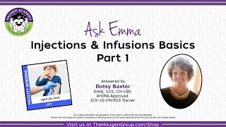 HCGTV: Medical Coding Tips - Injections and Infusions Basics (Part 1)