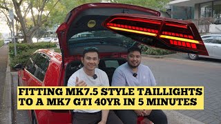 RETROFIT MK7.5 STYLE SEQUENTIAL TAIL LIGHTS TO MK7 40YR GTI