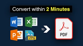 How to convert free word to pdf || Excel, Powerpoint, Jpeg, png to pdf. #pdfconverter