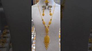 Lightweight Gold Necklace set designs #trending #gold #necklace #shortvideo