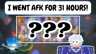 I Went AFK for 31 HOURS in Roblox Anime Card Battle! Update 2!