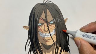 How to Draw Eren Titan Easy - Attack on Titan Season 4 (Shingeki no Kyojin / 進撃の巨人 )