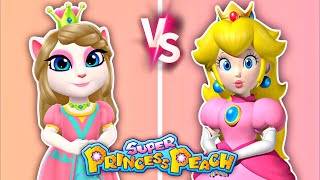 My Talking Angela 2 ❤️‍🔥|| Angela Vs Princess Peach 🍑|| Cosplay/ Makeover 💄