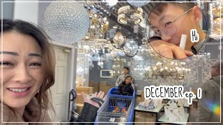 December Daily Vlog Ep.1 *Casual Family Vlog Lighting Shopping & Lunch at JapaneseBBQ  JustSissi