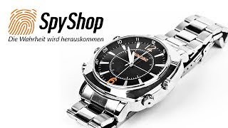 Elegante Armbanduhr mit Full HD 1080p-Kamera WW130  | www.spyshop.berlin