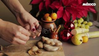 Christmas Punch with piquín chile... coconut and mezcal!