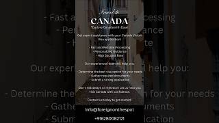 #CanadaVisaRequirements #CanadaVisaProcess #CanadaTravelTips #CanadaTouristVisaApplication