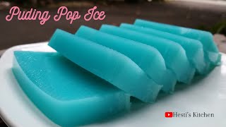 Puding Pop Ice Vanilla Blue || Mudah dan Enak!!