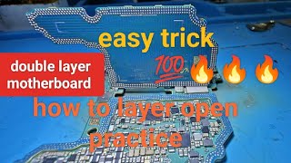 double layer bord how to open💯//sandwich motherboard easy trick 🤔