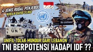 TOLAK MUNDUR ! UNIFIL TNI DI LEBANON SIAGA PERBATASAN, RUDAL² YANG BERHASIL TEMBUS KUBAH DAVID SLING