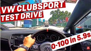 VOLKSWAGEN GOLF GTI CLUBSPORT TEST DRIVE - 0-100kmh IN 5.9 SECONDS