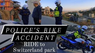 Ride to Switzerland park | accident police's bike @MN-FILMS