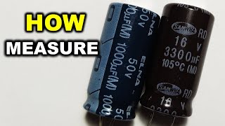 How to measure an electrolytic capacitor with a digital multimeter