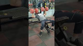 incline dumbbell with treadmill exercise #subscribe #viral #trending #youtube #gym #videos #youtuber