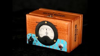 Analog Meter Cigar Box Clock, antique vintage (Single meter), SN001