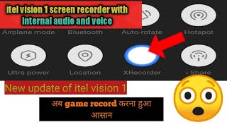 Best  Screenrecorder Of Itel Vision 1//Big Update/Ab Karo Audio Ko B Record With Proof