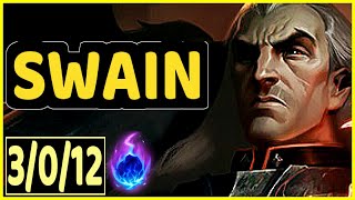 SWAIN VS VIKTOR - 3/0/12 KDA MID GAMEPLAY